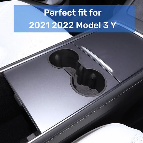 إدراج حامل الكأس لـ Tesla 2021-2024 Model Y، 2021-2023 Model 3، ملحقات وحدة التحكم المركزية الداخلية in Saudi Arabia