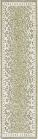 SAFAVIEH Courtyard Collection Accent Rug - 2'3" x 5', Natural & Gold, Non-Shedding & Easy Care, Indoor/Outdoor & Washable-Ideal for Patio, Backyard, Mudroom (CY6100-39) in Saudi Arabia