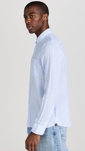 Faherty Men's Linen Laguna Shirt in Saudi Arabia