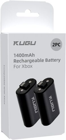 قطعتان لحزمة بطارية قابلة لإعادة الشحن لحزمة x-Box ومجموعة شاحن لوحدة تحكم x-Box، مع سلك شحن USB-C in Kuwait