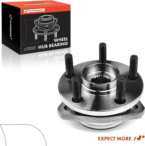 A-Premium Front Wheel Bearing and Hub Assembly with 5-Lug Compatible with Chrysler Sebring 1996-2006, Cirrus 1995-2000, Dodge Stratus 1995-2006, Plymouth Breeze 1996-2000 in Saudi Arabia