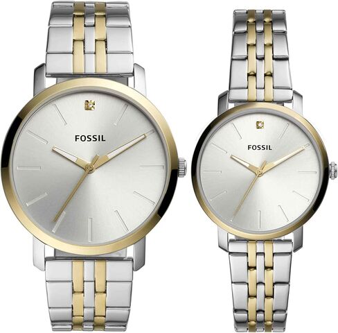 His and Her Lux Luther Three-Hand Two-Tone Stainless Steel Watch Gift Set in Saudi Arabia