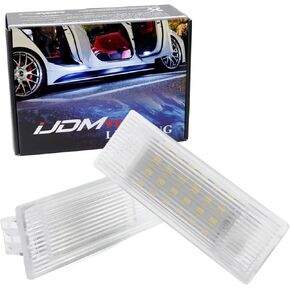 iJDMTOY Error Free 18-SMD Ice Blue Aqua Full LED Footwell Step Courtesy Lights Compatible with BMW Fxx Chassis Code 1 2 3 4 5 7 Series X1 X3 X5 X6 etc., OEM Replacement 2-LED Lamp
