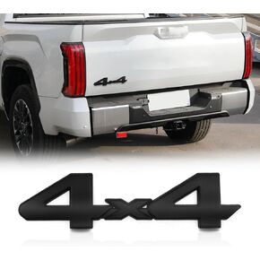 3D Raised ABS Universal Black 4x4 Decal Blackout Emblem Sticker Full Coverage 3/M Adhesive Replacement for Toyota Tundra Tacoma Dodge Ram etc (Matte Black)