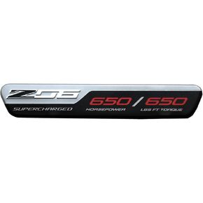 1Pc Z06 Dash Plaque Emblem Car 3D Badge Replacement for 2015-2019 C7 Corvette 23469606 (Chrome)