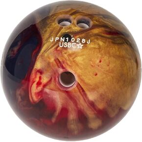 Columbia 300 White Dot PRE-DRILLED Bowling Ball - Scarlet/Black/Gold