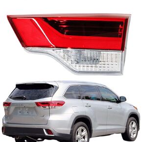 WFLNHB Right Side Inner Tail Light Assembly Replacement for Toyota Highlander 2017 2018 2019 Passenger Side Rear Brake Lamp 815800E120 TO2803139