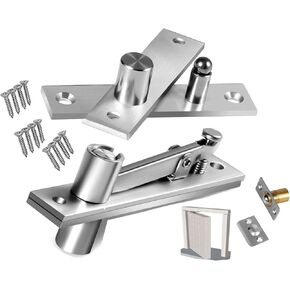 Hidden Door Pivot Hinges,Hidden Bookcase Door,Heavy Duty Pivot Hinge,Includes Door Ball Catch Hardware,Hidden Door Hinges for Secret Door