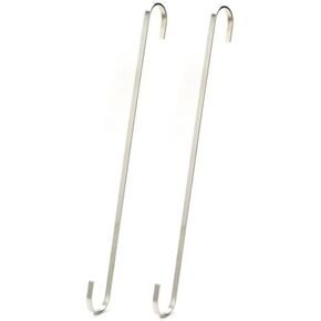 2 Pcs Extra Large S Shaped Hooks 16 inch, Heavy Duty Long S Hooks for Hanging Plant Extension Hooks for Closet,Garden,Indoor Outdoor Uses(Silver)