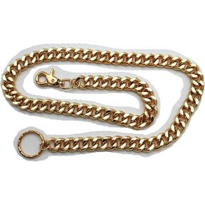 Men Wallet Chain Links Key Gold Metal 33" Long Strand Fashion Jewelry Biker Rocker Punk Style Look