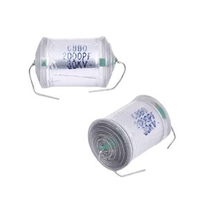 2Pcs DC 2000pF 30KV High Voltage Condenser Capacitor for Generator