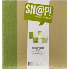 SIMPLE STORIES 10772 SNAP Binder 6X8 Green