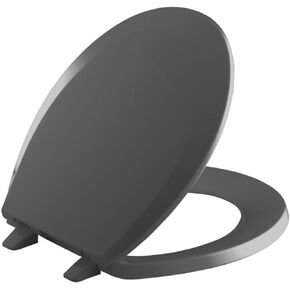 KOHLER K-4662-0 Lustra Round-front Toilet Seat, White