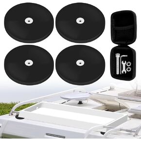 4Pcs Starlink Magnetic Roof Mount, Starlink DIY Flat Mount for Campers, Strong Magnetic Mounting Kit for Car/Camper/SUV/Trailer Compatible with Starlink