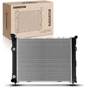 A-Premium Engine Coolant Radiator Assembly with Transmission Oil Cooler Compatible with Jeep Grand Cherokee 1993 1994 1995 1996 1997, L6 4.0L, Automatic Trans., Replace# CU1396, 52006644