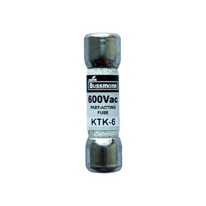 New OEM KTK-6 KTK-6A 600Vac Fast Acting Fuse, Pack of 10