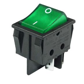 Boat Rocker Switch Canal R Series R210-C5L-BG Red Illuminated ON/Off 20A 16A Double Pole DPST 4 Pins 2 Position Toggle Replaces for Hongju R Series Defond DRH 2415 3 SCI R13-69 Durable