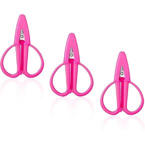 3Pcs Pink Scissors Mini Scissors Travel Set Portable Craft Snips for Sewing Crochet and Embroidery Tiny Small Scissors with Covers Ideal for Women Girls and Crafting on the Go