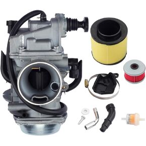 مكربن ​​داسبيكان مع فلتر زيت/هواء متوافق مع هوندا رانشر 350 2000-2006 فورمان 450 1998-2004 فورمان 400 1997-2003 فورتراكس 350 1986-1987 فورتراكس 300 1993-2000 ATV Carb Assembly