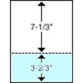 8 1/2 × 11 8 1/2 × 11 ورقة مقطوعة بالليزر، ورق فارغ مثقوب رقم 20 مع لون أزرق سماوي إرجاع 3 2/3 بوصة - 500 ورقة/ريم. (23-0254)