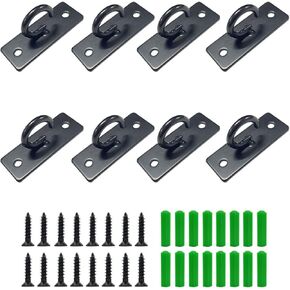 8 Pcs Resistance Bands Wall Anchor,Ceiling Mount Anchor Wall Mount Anchors for Resistance Bands Resistance Bands Exercises, Battle Ropes, Body Weight Strength Training Systems