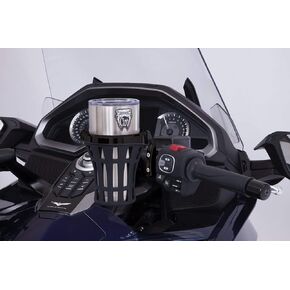 Goldstrike Big Ass Drink Holder (Black) with Black Perch Mount for Gold Wing