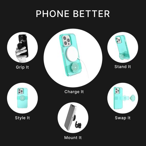PopSockets iPhone 13 Pro Case with Phone Grip and Slide, Phone Case for iPhone 13 Pro - Vintage Floral in Saudi Arabia