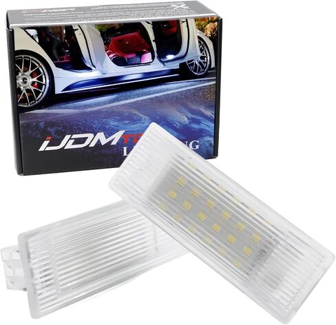 iJDMTOY Error Free 18-SMD Ice Blue Aqua Full LED Footwell Step Courtesy Lights Compatible with BMW Fxx Chassis Code 1 2 3 4 5 7 Series X1 X3 X5 X6 etc., OEM Replacement 2-LED Lamp in Saudi Arabia