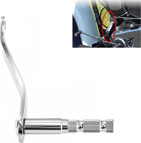 Extended Shifter Shaft Shift Arm Fits for Harley Softail 2018-2024 Models Equipped with footboards Softail Slim FLSL Heritage Classic Fat Boy Deluxe FLDE, Chrome in Saudi Arabia