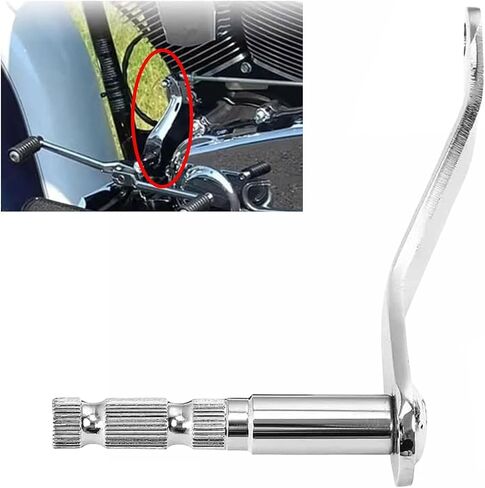 Extended Shifter Shaft Shift Arm Fits for Harley Softail 2018-2024 Models Equipped with footboards Softail Slim FLSL Heritage Classic Fat Boy Deluxe FLDE, Chrome in Saudi Arabia