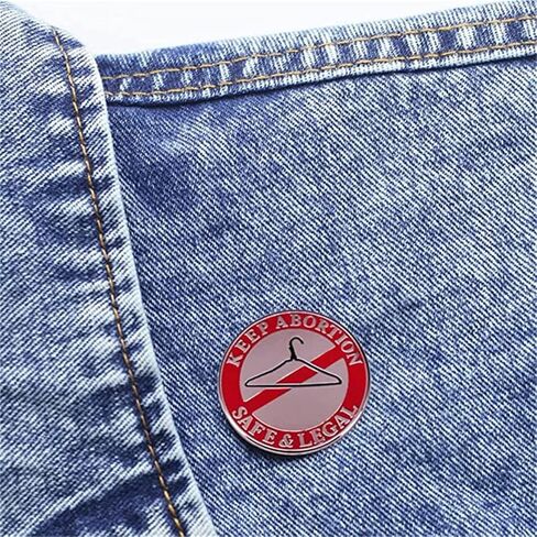 حافظ على الإجهاض آمنًا وقانونيًا دبوس بروش من المينا حقوق الإجهاض بروش شارة شماعة معطف أحمر مائل دبوس مينا نسائي شارات معدنية طية صدر السترة دبابيس بروش للسترات وحقائب الظهر والقبعات مجوهرات الأزياء والإكسسوارات in Kuwait