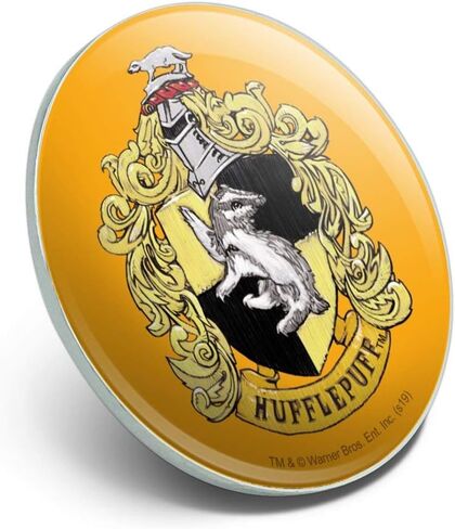 Harry Potter Hufflepuff Painted Crest Metal 1.1" Tie Tack Hat Lapel Pin Pinback in Saudi Arabia