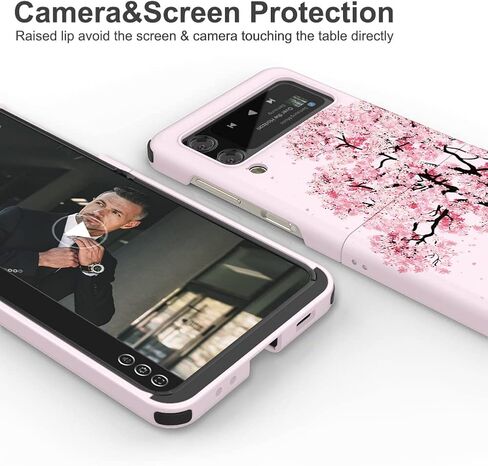 حافظة لهاتف Galaxy Z Flip 3 مزودة بفتحة للبطاقات رفيعة ومتينة من مادة TPU لحماية الحواف بتصميم Z-POP in Kuwait