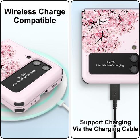 حافظة لهاتف Galaxy Z Flip 3 مزودة بفتحة للبطاقات رفيعة ومتينة من مادة TPU لحماية الحواف بتصميم Z-POP in Kuwait