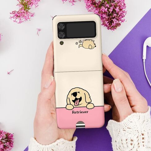 حافظة لهاتف Galaxy Z Flip 3 مزودة بفتحة للبطاقات رفيعة ومتينة من مادة TPU لحماية الحواف بتصميم Z-POP in Kuwait