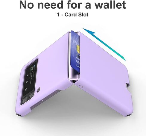حافظة لهاتف Galaxy Z Flip 3 مزودة بفتحة للبطاقات رفيعة ومتينة من مادة TPU لحماية الحواف بتصميم Z-POP in Kuwait