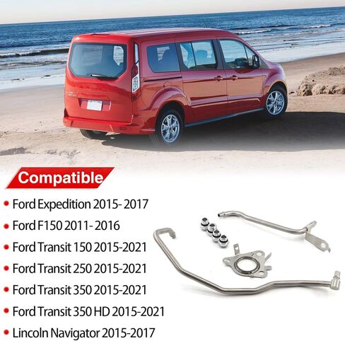 926-187 طقم خط تبريد توربو جانب السائق لاستبدال 2015-2021 Ford Transit 150 250 350 350HD، 2011-2016 F150، 2015-2017 Expedition Lincoln Navigator in Kuwait