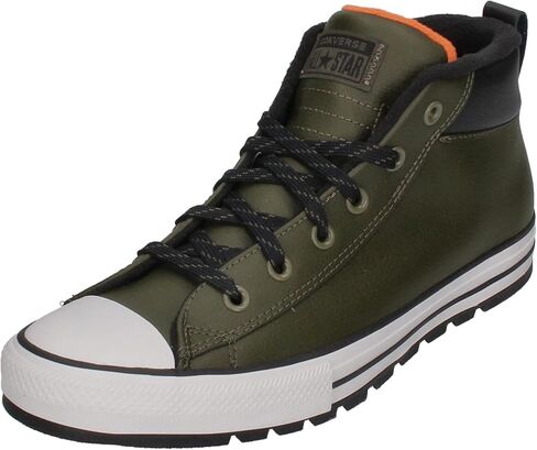 Converse Unisex Chuck Taylor Street Lugged Sneaker - Mid Cargo Khaki/White/Black 12 in Saudi Arabia