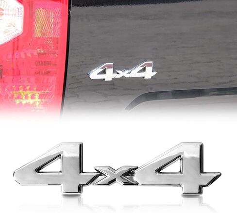 ملصق شعار تعتيم ثلاثي الأبعاد من ABS عالمي أسود 4x4 تغطية كاملة 3/M بديل لاصق لتويوتا تندرا تاكوما دودج رام وما إلى ذلك (أسود غير لامع) in Saudi Arabia