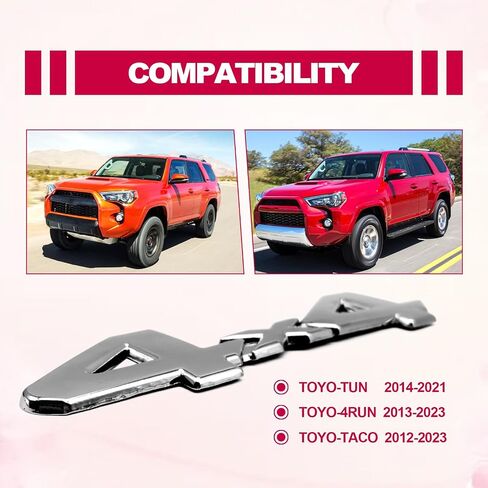 ملصق شعار تعتيم ثلاثي الأبعاد من ABS عالمي أسود 4x4 تغطية كاملة 3/M بديل لاصق لتويوتا تندرا تاكوما دودج رام وما إلى ذلك (أسود غير لامع) in Saudi Arabia