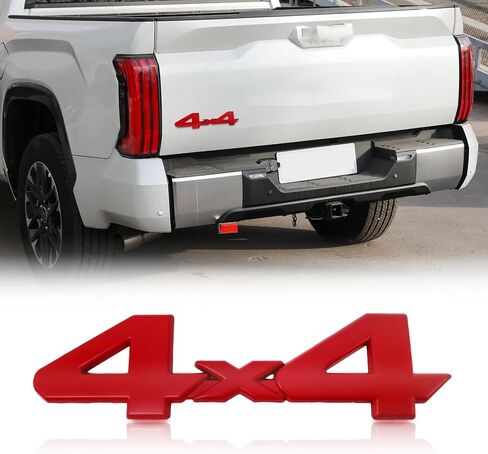 ملصق شعار تعتيم ثلاثي الأبعاد من ABS عالمي أسود 4x4 تغطية كاملة 3/M بديل لاصق لتويوتا تندرا تاكوما دودج رام وما إلى ذلك (أسود غير لامع) in Saudi Arabia