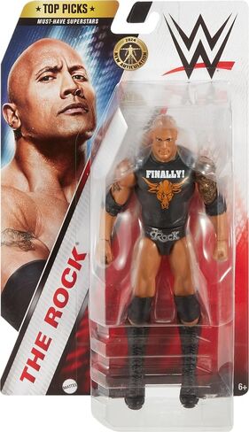 Mattel WWE Top Picks Action Figures, 6-inch Collectible The Rock with 10 Articulation Points & Life-Like Look in Saudi Arabia