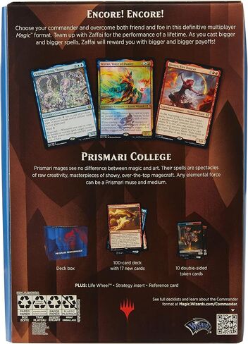 Magic: The Gathering Strixhaven Commander Deck – Prismari Performance (Blue-Red) in Saudi Arabia