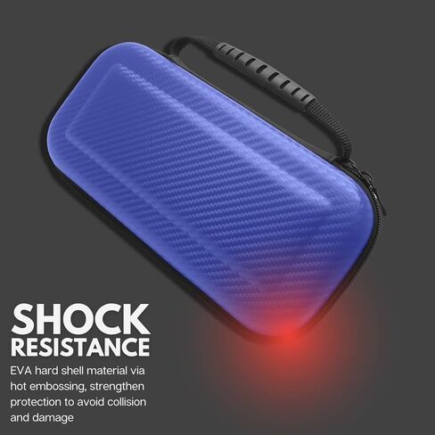 حقيبة حمل واقية للسفر من navor متوافقة مع نينتندو سويتش - حقيبة تخزين ذات هيكل صلب مع مقبض لوحدة تحكم OLED والتبديل | حقيبة ملحقات الألعاب متعددة الوظائف للهدايا in Kuwait