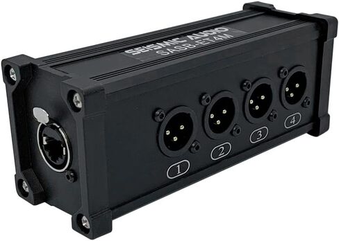 SASB-ET4M - 4 Channel XLR Male to Ethercon Network Cable Adapter Extender - for Live Stage, Home Studio Recording, Lighting in Saudi Arabia