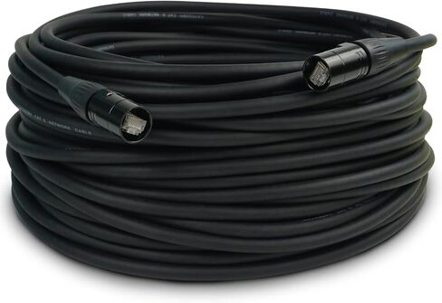 Jamesin CAT6 Shielded Ethercon Cable, 15 Feet, with Booted Rj45, Tactical Locking Ethernet, and Converta-Shell Connectors, for Studio Setups, Touring, Stage Production, Concerts & Other Applications in Kuwait