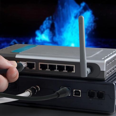 Jamesin CAT6 Shielded Ethercon Cable, 15 Feet, with Booted Rj45, Tactical Locking Ethernet, and Converta-Shell Connectors, for Studio Setups, Touring, Stage Production, Concerts & Other Applications in Kuwait