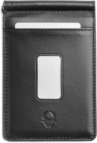 محفظة DONBOLSO الجلدية الرفيعة - محفظة ثنائية الطي للرجال - حماية ضد RFID وحامل البطاقات - محفظة جيب أمامية متينة وعملية - أفضل هدية لعيد الأب وعيد الميلاد in Saudi Arabia