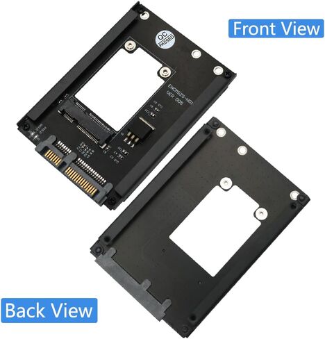 MSATA SSD إلى 2.5 بوصة SATA III مع حامل إطار - احتفظ بـ mSATA SSD كمحرك أقراص SATA مقاس 7 مم 2.5 بوصة in Kuwait