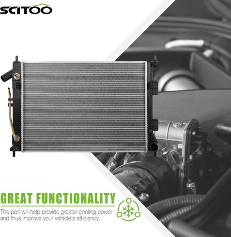 SCITOO 13333 Radiator Fit for 2011-2013 for Hyundai for Elantra 2013 for Hyundai for Elantra Coupe 2013-2015 for Hyundai for Elantra GT 2014 for Kia for Forte 2014 for Kia for Forte Koup 1.8L 2.0L in Saudi Arabia